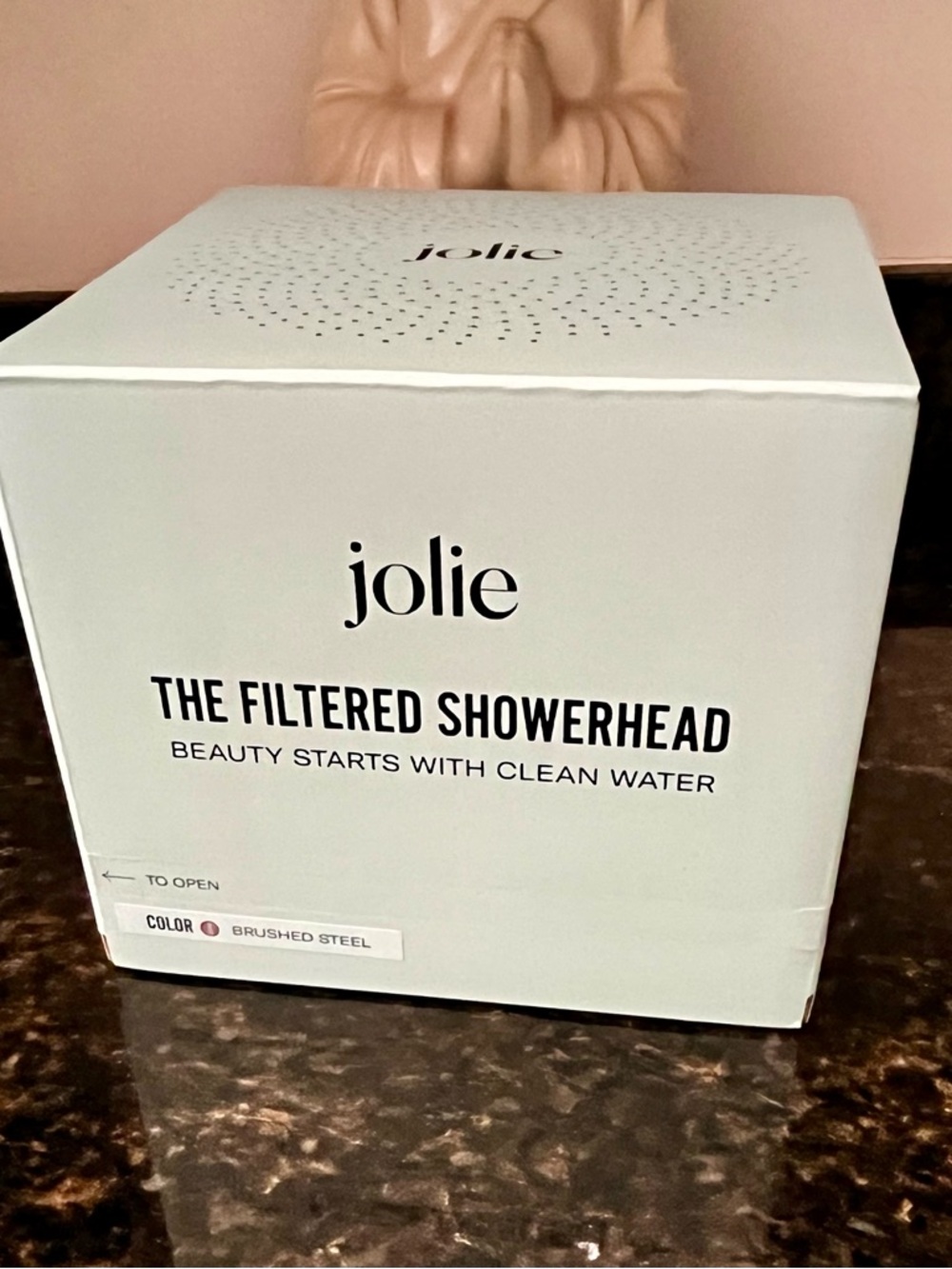 New in Box! Jolie Filtered Showerhead - Brushed Steel